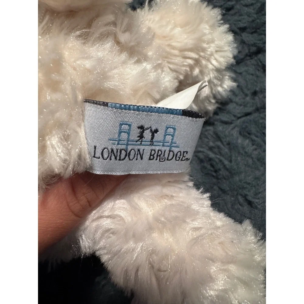 London Bridge Maison Chic Cream Lamb Sheep Plush Stuffed Animal Toy QD066